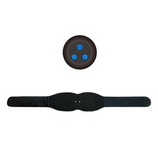 큐어소닉 EMS 허리 복부 슬림마사지기 블랙블루, CP2304M