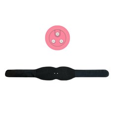 큐어소닉 EMS 허리 복부 슬림마사지기 핑크화이트, CP2255M