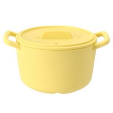 Lime Olive 矽膠微波爐手柄蒸鍋 600ml, 黃色, 1個