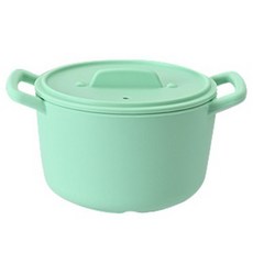 EASY SILLY 圓形微波爐多功能矽膠鍋 600ml, 薄荷綠, 1個