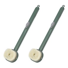 Unheb簡便長沐浴身體刷 一律, 03 綠色, 1入, 2個