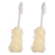 언헤브 고리 샤워볼 바디 브러쉬, 베이지, 1개입, 2개