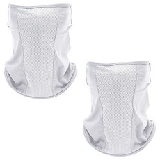 앤티스 오토바이 쿨링 매쉬 넥 워머 마스크, 화이트, 2개