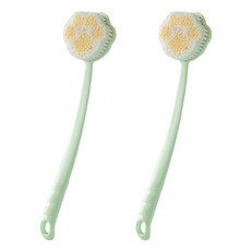 언헤브 고양이 모양 샤워 바디 브러쉬, 그린, 1개입, 2개