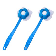 Unheve 2in1花朵沐浴身體刷, 藍色, 1入, 2個