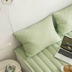 엘레나하임 냉감 뱀부시어서커 여름 베개커버