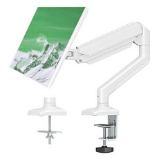 고중량 싱글 모니터암 거치대 WN32SMA, 화이트(WN32SMAW), 1개