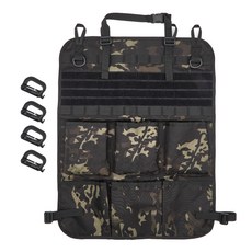 ACEPEED 車用露營椅背收納袋 置物用品 後座 C92, 黑色迷彩, 1個