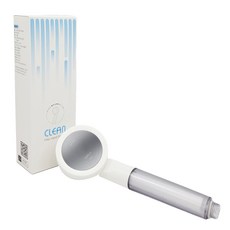 DAELIM DOBiDOS 黃土球過濾浴室蓮蓬頭 + 濾芯組, 白色, 1個