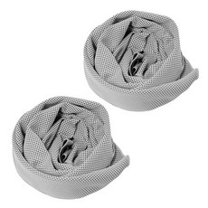 BUCK703 冰感涼爽運動毛巾 2入組, 灰色, 灰色