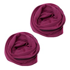 BUCK703 冰感涼爽運動毛巾 2入組, 粉紅色, 粉紅色