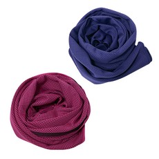 BUCK703 冰感涼爽運動毛巾 2入組, 紫色, 粉紅色