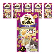 챠오츄르 이나바 고양이 쁘띠 비 사료 3p, 닭가슴살, 30g, 6개