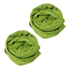 BUCK703 冰感涼爽運動毛巾 2入組, 綠色, 綠色