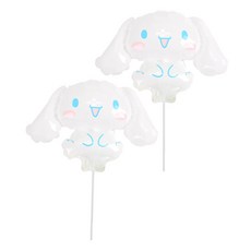 PARTYSHOW 遊樂園角色手持棒氣球 2入, 1個, 大耳狗喜拿