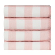 Songwol 松月 實用雙面紗布洗臉巾 126g 棉紗, 粉紅色, 4個