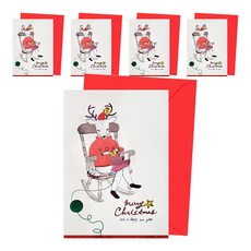 From&To 搖擺聖誕卡片 FS1016-1, 混合顏色, 5個