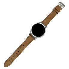 Jelsen Galaxy Watch 4 / 5 / 6 專用錶帶 皮革錶帶 弧形 GL10, 駝色, 20mm