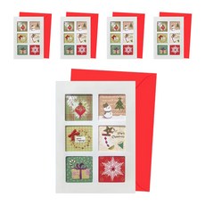 From&To 聖誕節點綴卡片 FS111-3, 混合顏色, 5個