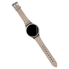 Jelsen Galaxy Watch 4 / 5 / 6 專用錶帶 皮革錶帶 弧形 GL6, 粉紅色, 20mm