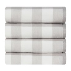 Songwol 松月 實用雙面紗布洗臉巾 126g 棉紗, 灰色, 4個