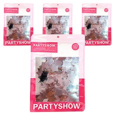 PARTYSHOW SHOW 銀箔星星亮片 2cm 20g, 銀色, 4個