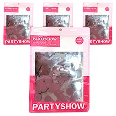 PARTYSHOW SHOW 銀箔圓形亮片 1.5cm 20g, 銀色, 4個