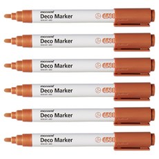 모나미 데코마카 460 메탈브라운, 6색, 6개