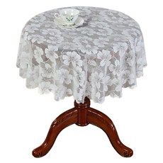 Market Pio 法式蕾絲圓形桌巾, 類型3, 120cm