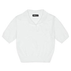 유스크루 여성용 오픈 카라 니트