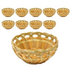 로흐야 국산 원형 3선 야채 바구니, 골드, 10개