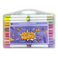 ENMy 恩米 水性壓克力多用途馬克筆, 1套, 48色