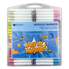 ENMy 恩米 Tucobi 水性壓克力多用途麥克筆, 1套, 80色