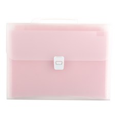핑크풋 8000 반투명 도큐먼트 파일 13칸, 핑크, 1개