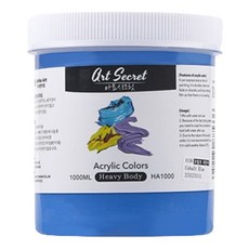 Art Secret 藝術家的秘密 重質專家級高黏度壓克力顏料 038 鈷藍色, 1色, 1L