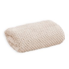 Unhev 鳳梨格紋浴巾 90 x 170 cm, 1個, 05 棕色