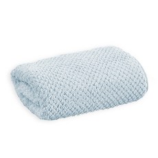 언헤브 파인애플 체크 바스타월 70 x 140 cm, 03 블루, 1개