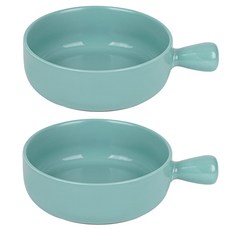 inbloom 陶瓷手柄烤箱微波爐盤, 2個, 薄荷綠