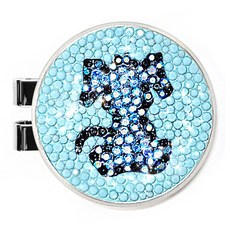 ANYGOLF 水晶動物高爾夫球標, 1個, 10 天空藍 + 藍色(DG-42)