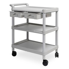 에이블카트 이동식 다용도 서빙카트 대형 AB-G201D, 그레이, 3단