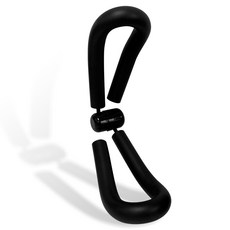 DAHAK Dahak 一體成型擠壓大腿凱格爾運動器材內收肌擠壓 40 x 12 x 21cm, DHBF22BK, 黑色