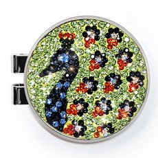 ANYGOLF 水晶動物高爾夫球標, 1個, 07 綠色 + 藍色(PCK-11)