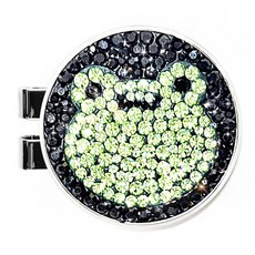 ANYGOLF 水晶動物高爾夫球標, 1個, 13 黑色 + 綠色(FRG-45)