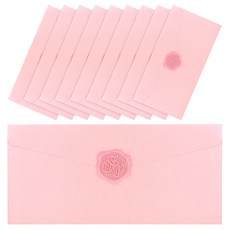 DADA 3D 鋼印感謝珍珠零用錢信封, 10個, 粉紅色