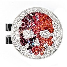 ANYGOLF 水晶動物高爾夫球標, 1個, 08 白色 + 紅色(SKL-29)