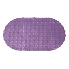 소니오 라운드 컬러 욕실 미끄럼방지 매트, 투명퍼플, 1개
