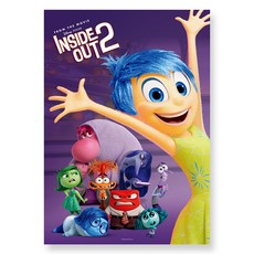 디즈니 인사이드 아웃 2 A3 펄 포스터 2, 픽사, 아르누보
