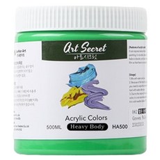 Art Secret 藝術家的秘密 Heavy Body 專家級高黏度壓克力顏料 062 淺綠色, 1色, 500ml