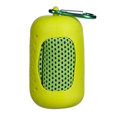 소니오 휴대용 클립 스포츠 타월 30 x 90 cm, 01 그린, 1개