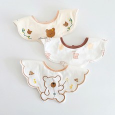 HARAROI 嬰兒圍巾圍兜夢想熊 3 件套